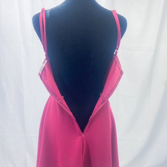 Red Skater Dress XXS Francesca's Mi Ami Brand Fit & Flare Flirty Dance Mini Teen - Picture 9 of 14